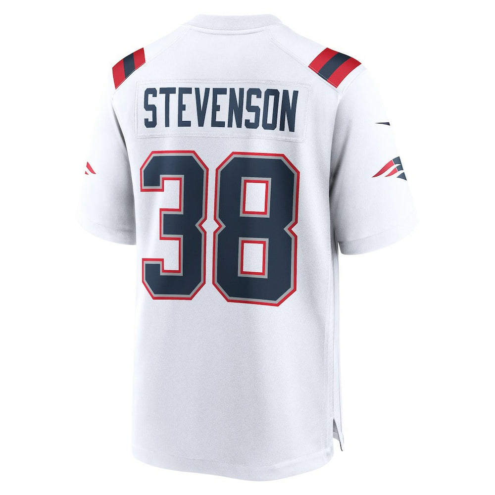 Rhamondre Stevenson New England Patriots Game Player Jersey - White for sale