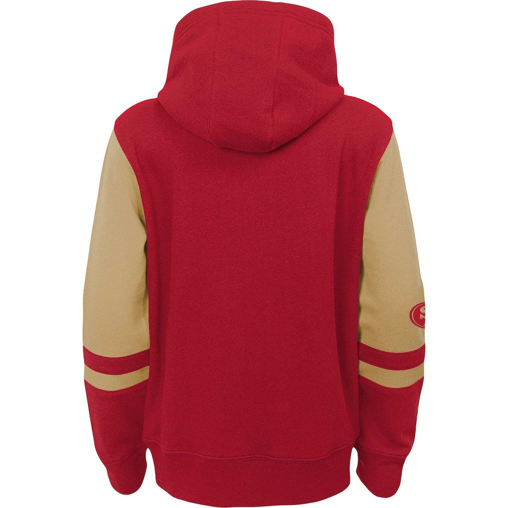 San Francisco 49ers Preschool Stadium Color Block Full-Zip Hoodie - Scarlet online