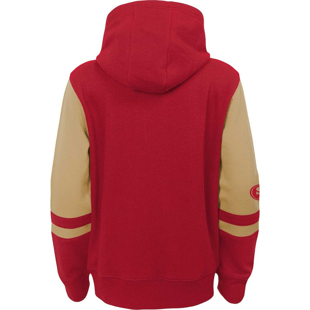 San Francisco 49ers Preschool Stadium Color Block Full-Zip Hoodie - Scarlet online