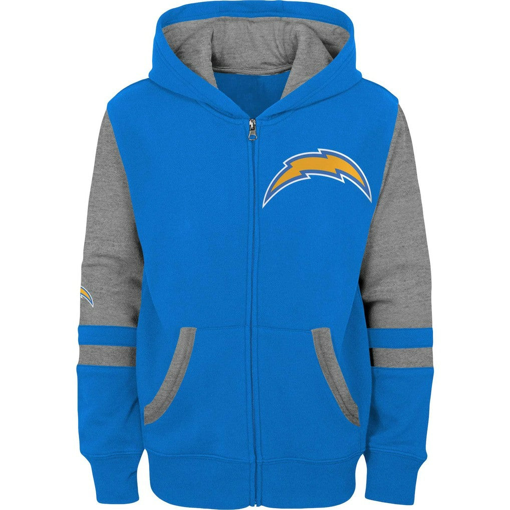 Los Angeles Chargers Preschool Stadium Color Block Full-Zip Hoodie - Powder Blue outlet