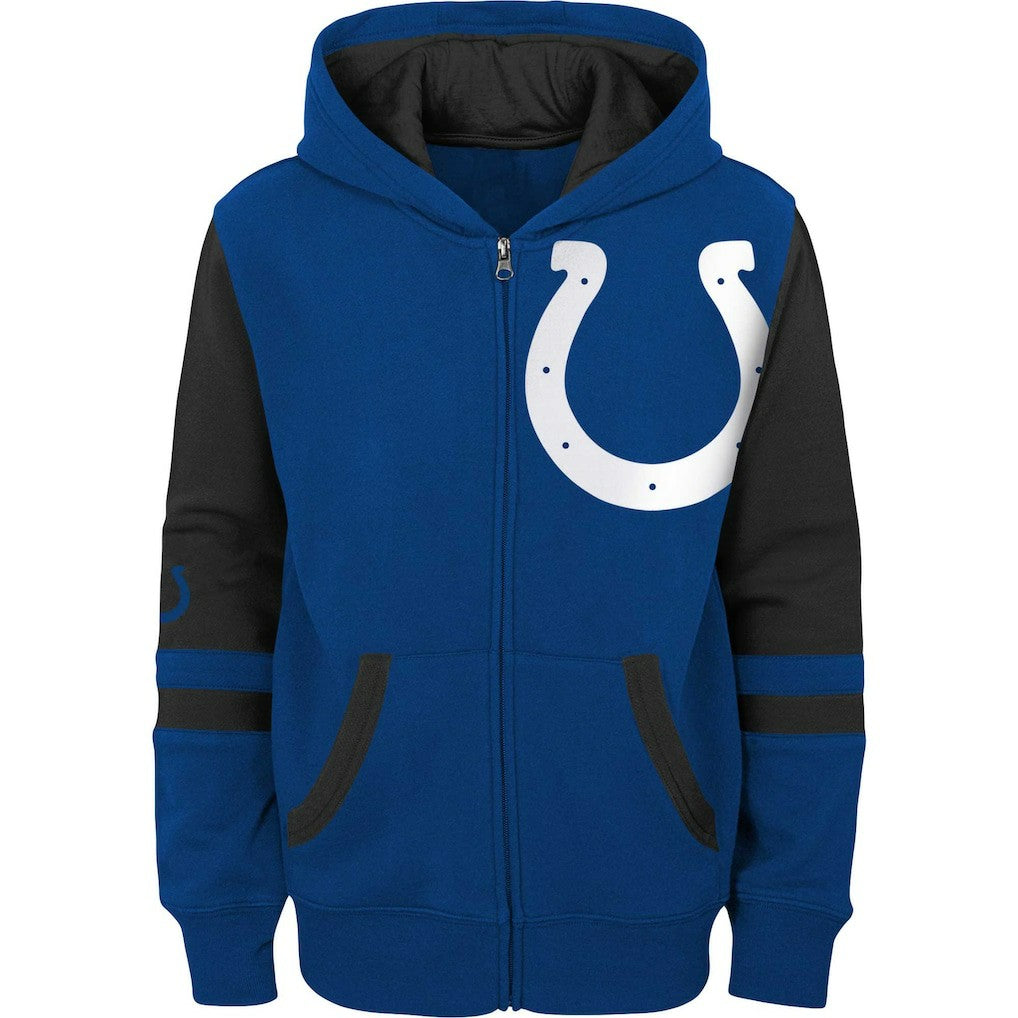 Indianapolis Colts Preschool Stadium Color Block Full-Zip Hoodie - Royal on sale
