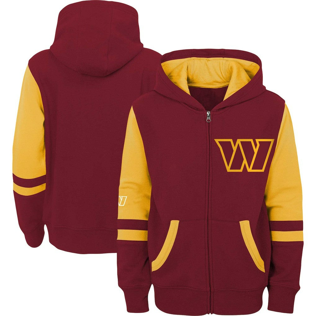 Washington Commanders Preschool Stadium Color Block Full-Zip Hoodie - Burgundy outlet