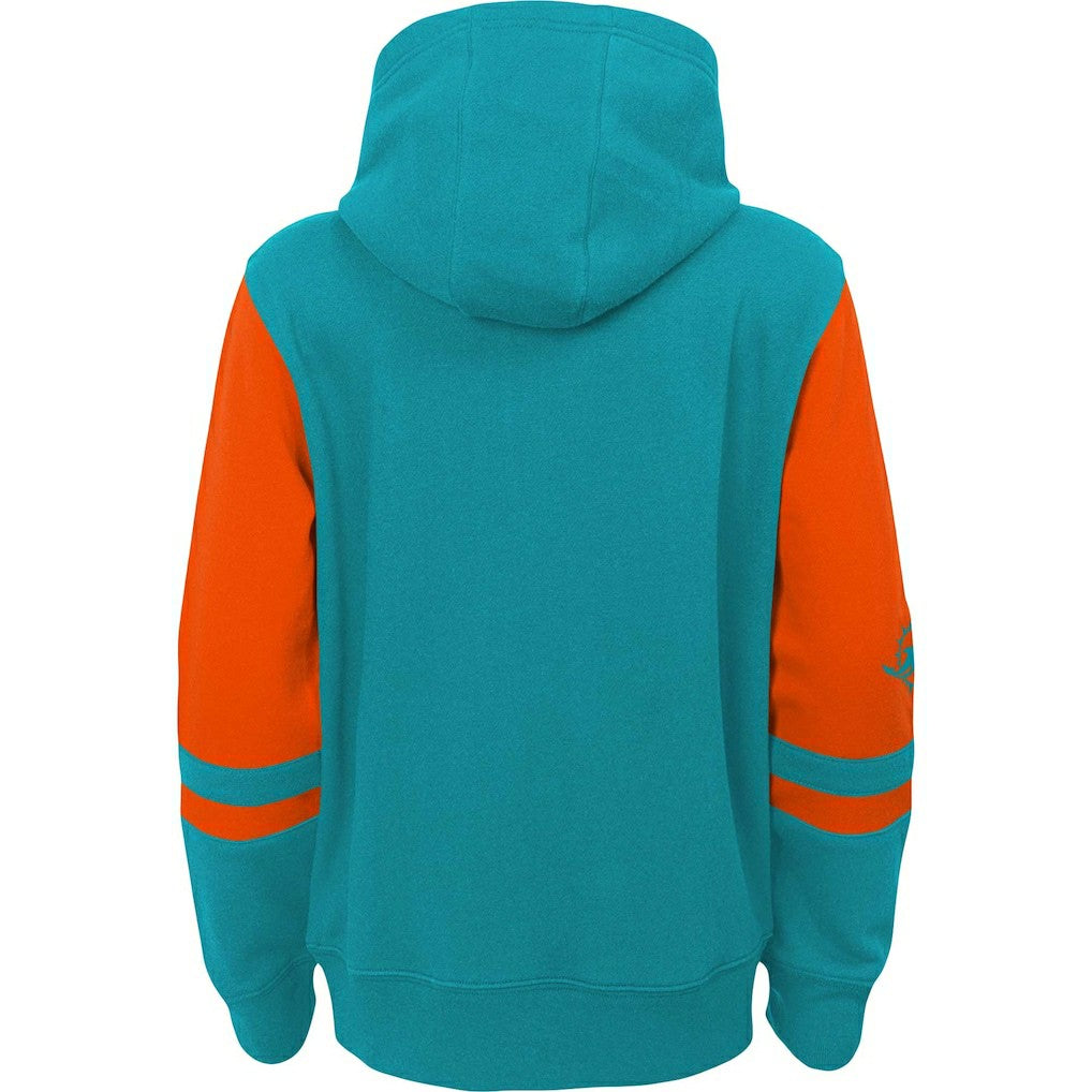 Miami Dolphins Preschool Stadium Color Block Full-Zip Hoodie - Aqua outlet