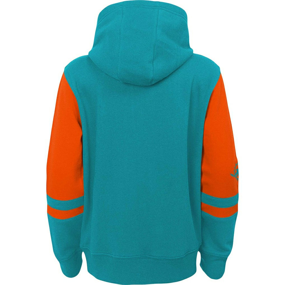 Miami Dolphins Preschool Stadium Color Block Full-Zip Hoodie - Aqua outlet