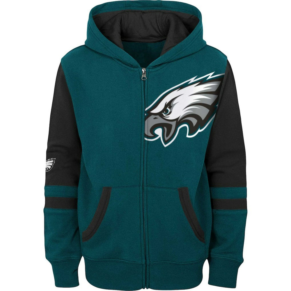 Philadelphia Eagles Preschool Stadium Color Block Full-Zip Hoodie - Green on sale