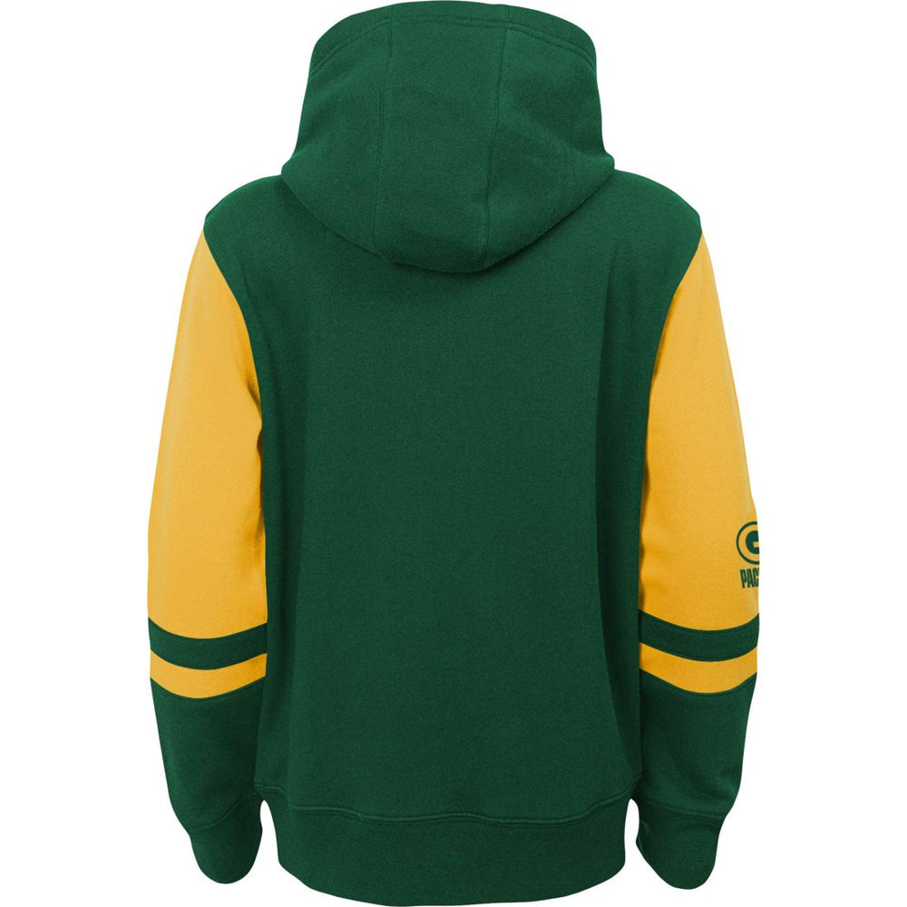 Green Bay Packers Preschool Stadium Color Block Full-Zip Hoodie - Green discount