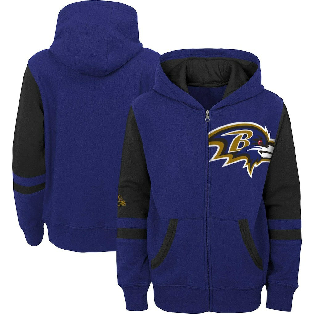 Baltimore Ravens Preschool Stadium Color Block Full-Zip Hoodie - Purple online