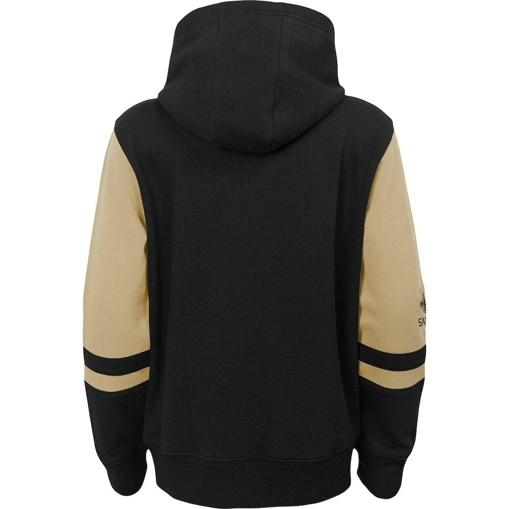 New Orleans Saints Preschool Stadium Color Block Full-Zip Hoodie - Black sale