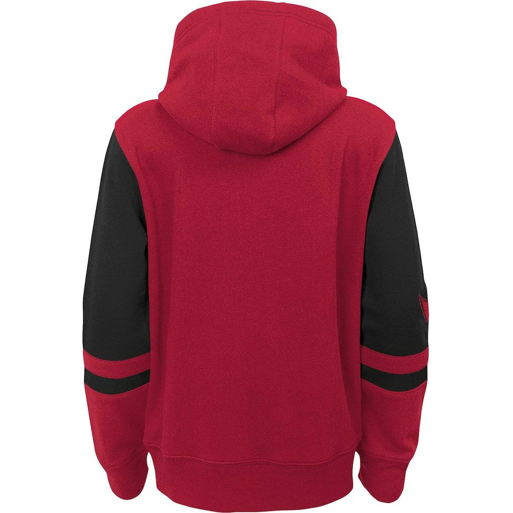 Arizona Cardinals Youth Colorblock Full-Zip Hoodie - Cardinal sale
