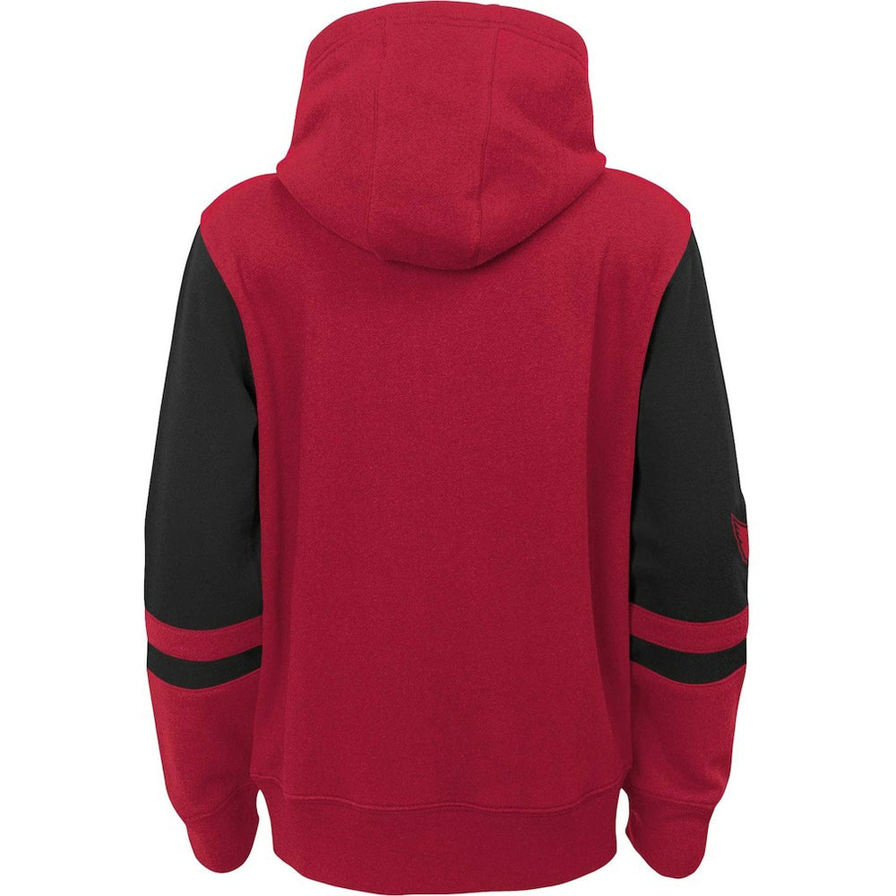 Arizona Cardinals Youth Colorblock Full-Zip Hoodie - Cardinal sale