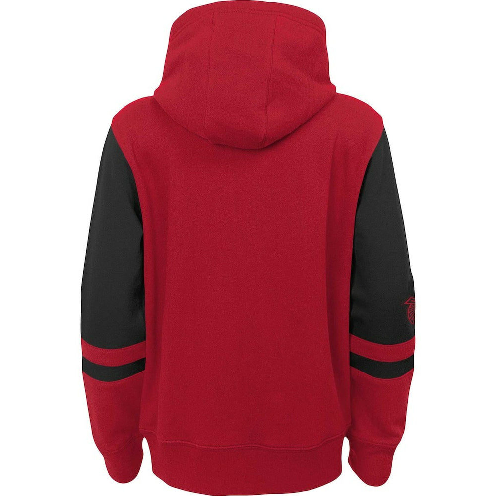 Atlanta Falcons Youth Colorblock Full-Zip Hoodie - Red cheap