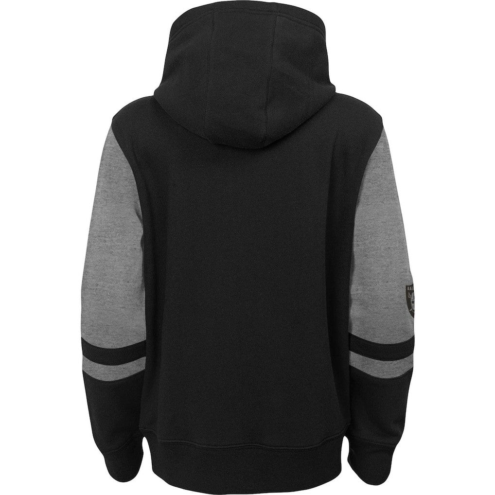 Las Vegas Raiders Youth Colorblock Full-Zip Hoodie - Black online