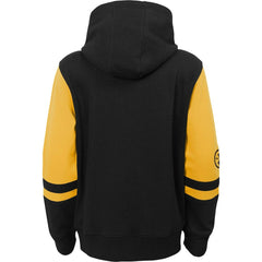 Pittsburgh Steelers Youth Colorblock Full-Zip Hoodie - Black discount