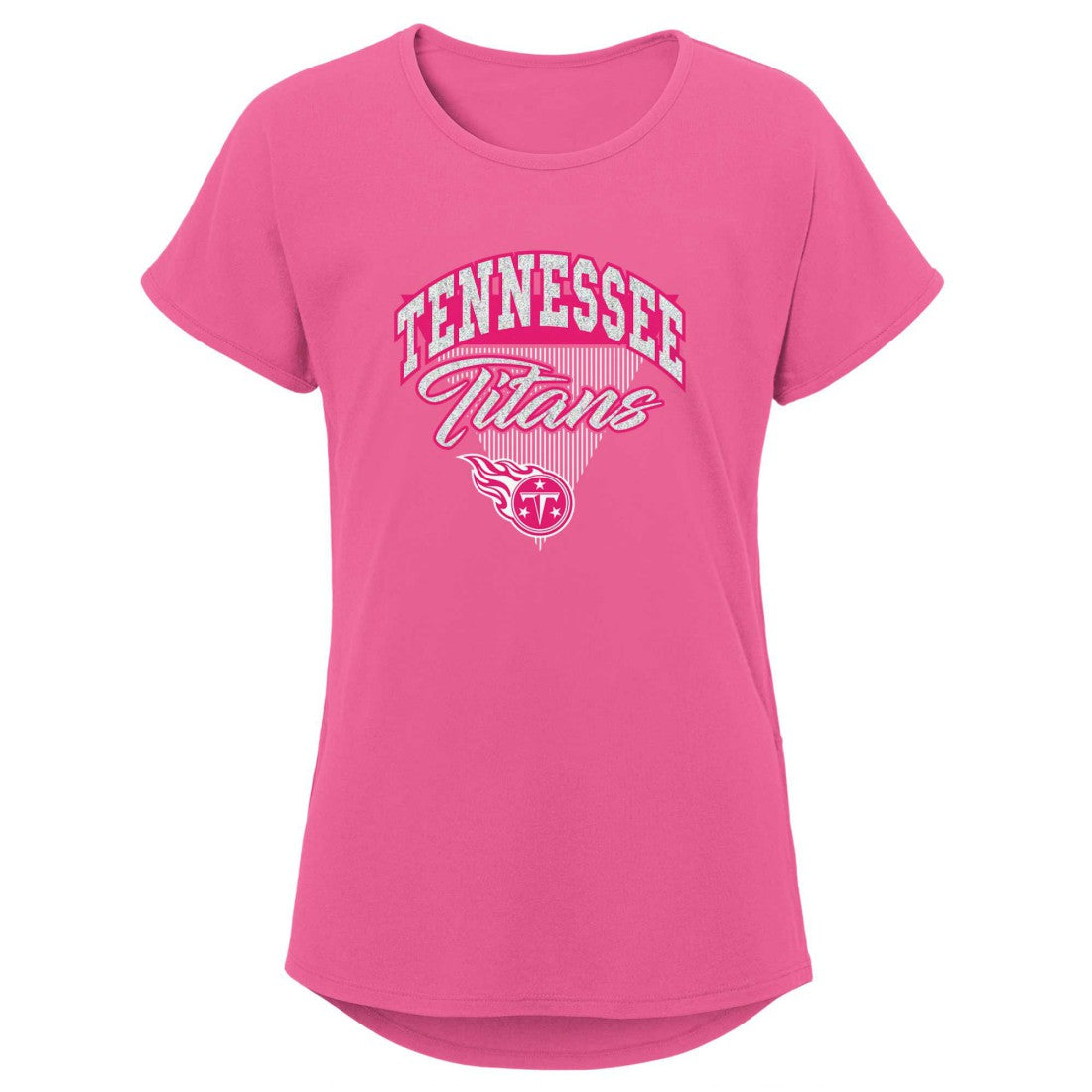 Tennessee Titans Girls Youth Playtime Dolman T-Shirt - Pink outlet