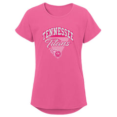 Tennessee Titans Girls Youth Playtime Dolman T-Shirt - Pink outlet