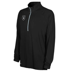 Las Vegas Raiders Combine Authentic Raglan Quarter-Zip Top - Black online