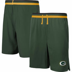 Green Bay Packers Cool Down Tri-Color Elastic Training Shorts - Green sale