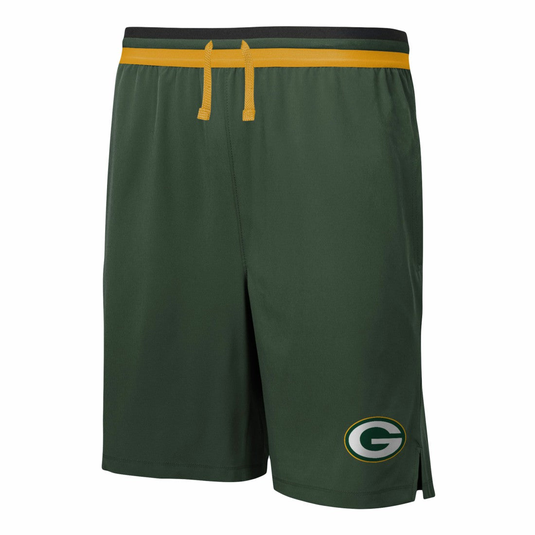 Green Bay Packers Cool Down Tri-Color Elastic Training Shorts - Green sale