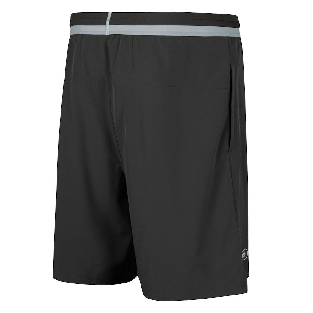 Las Vegas Raiders Cool Down Tri-Color Elastic Training Shorts - Black cheap