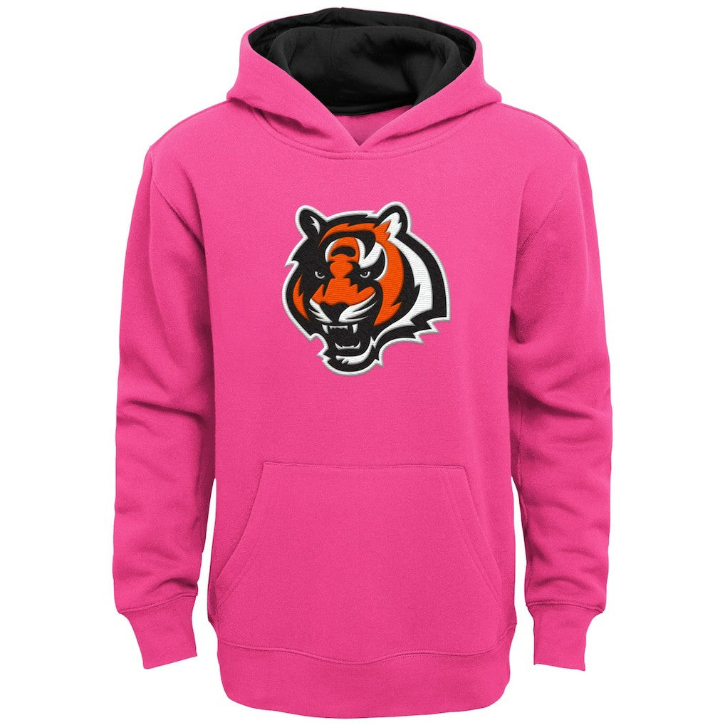 Cincinnati Bengals Girls Youth Prime Pullover Hoodie - Pink for sale