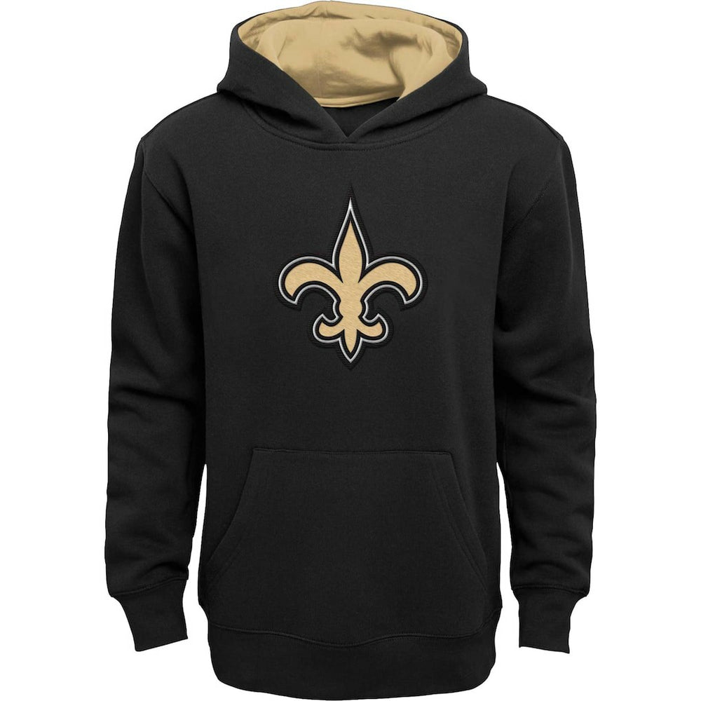 New Orleans Saints Youth Prime Pullover Hoodie - Black sale