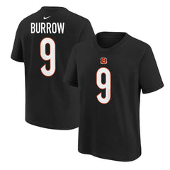 Joe Burrow Cincinnati Bengals Youth Player Name & Number T-Shirt - Black cheap