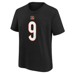Joe Burrow Cincinnati Bengals Youth Player Name & Number T-Shirt - Black cheap