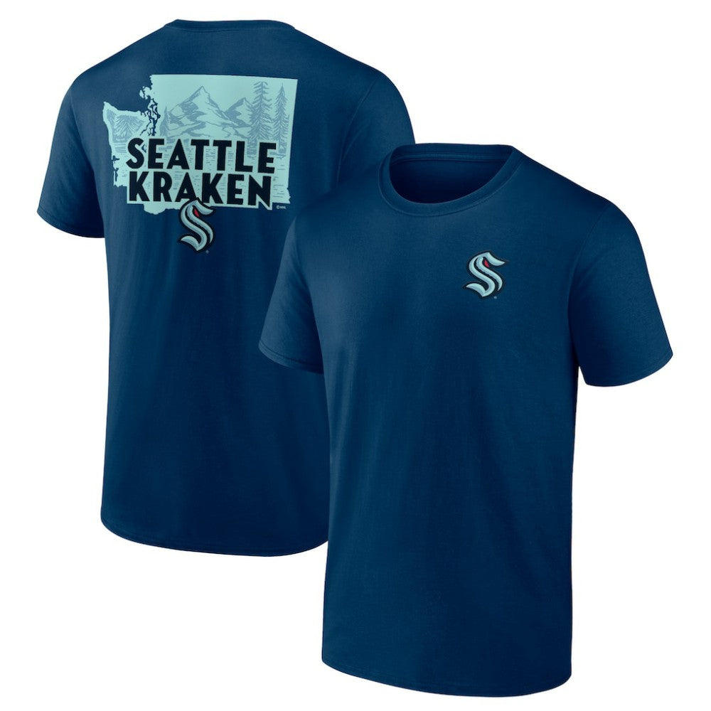 Seattle Kraken Territorial T-Shirt - Deep Sea Blue T-shirts