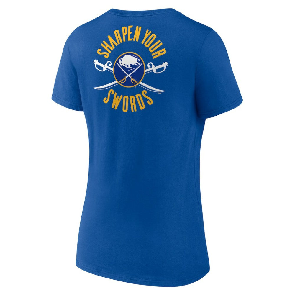 Buffalo Sabres Women's Territorial V-Neck T-Shirt - Royal T-shirts