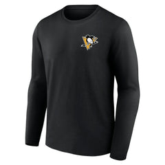 Pittsburgh Penguins Territorial Long Sleeve T-Shirt - Black T-shirts