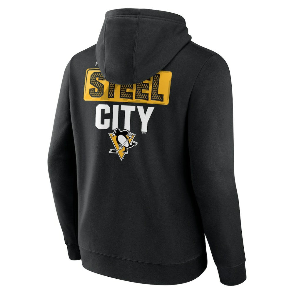 Pittsburgh Penguins Territorial Pullover Hoodie - Black Hoodies