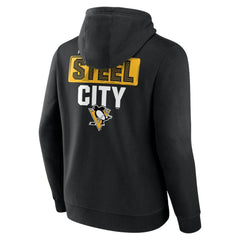 Pittsburgh Penguins Territorial Pullover Hoodie - Black Hoodies