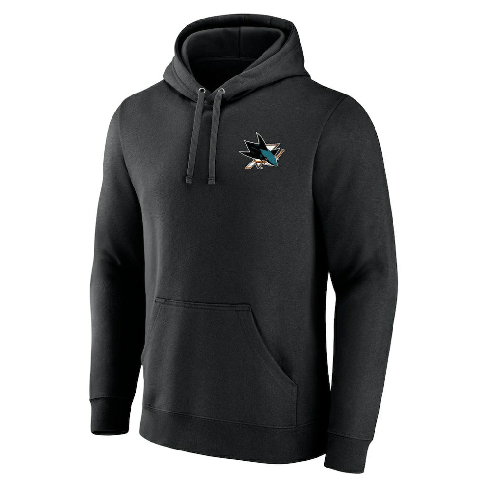 San Jose Sharks Territorial Pullover Hoodie - Black Hoodies