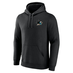 San Jose Sharks Territorial Pullover Hoodie - Black Hoodies