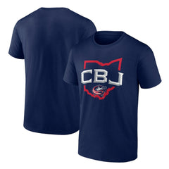 Columbus Blue Jackets Represent T-Shirt - Navy T-shirts