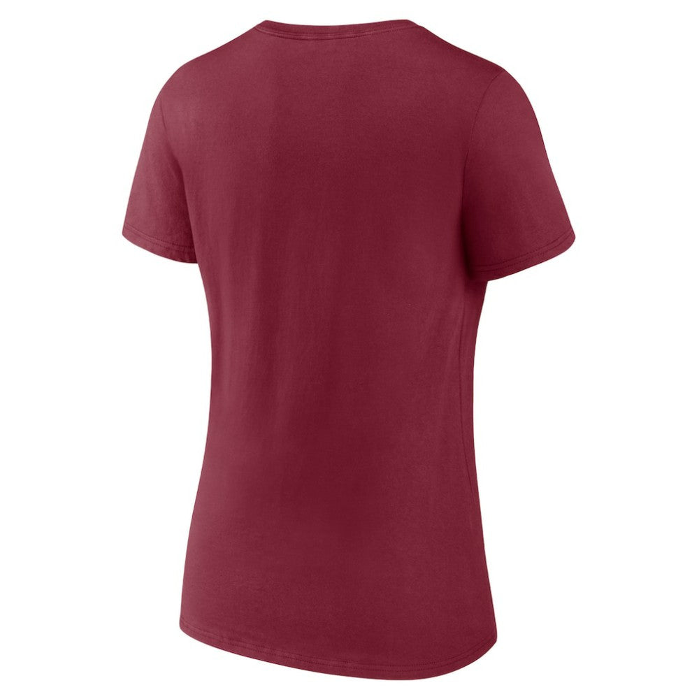 Colorado Avalanche Women's Represent V-Neck T-Shirt - Burgundy T-shirts