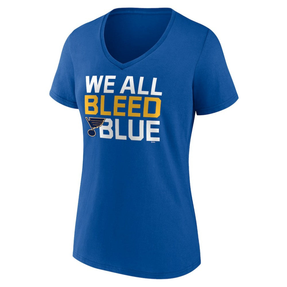 St. Louis Blues Women's Represent V-Neck T-Shirt - Blue T-shirts