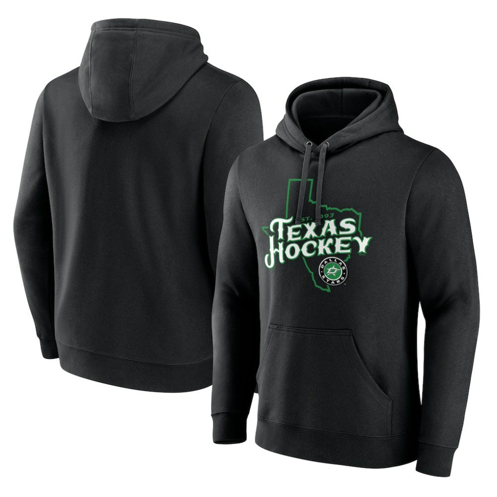 Dallas Stars Represent Pullover Hoodie - Black Hoodies