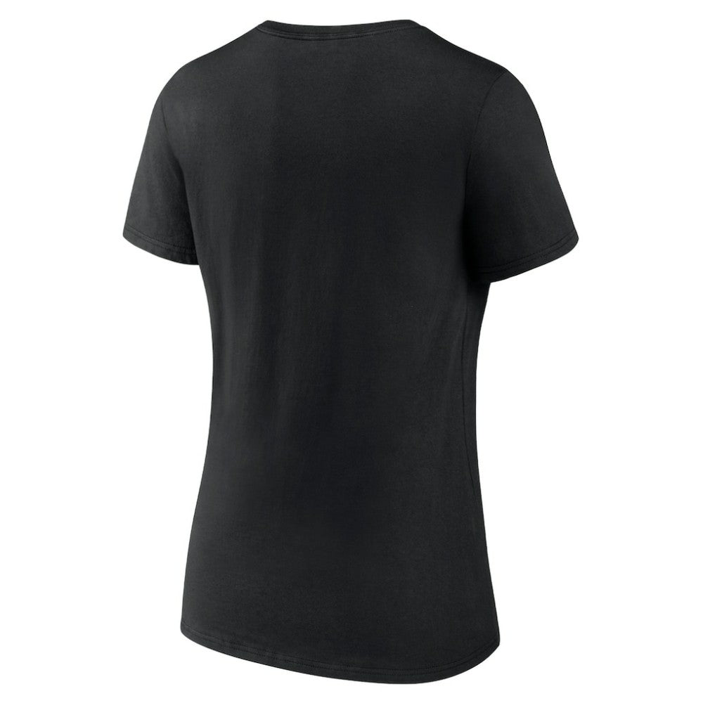 Carolina Hurricanes Women's Alternate Logo V-Neck T-Shirt - Black T-shirts