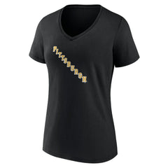 Pittsburgh Penguins Women's Alternate Logo V-Neck T-Shirt - Black T-shirts