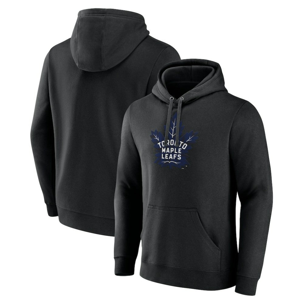 Toronto Maple Leafs Alternate Logo Pullover Hoodie - Black Hoodies