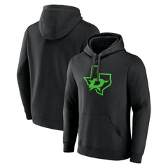 Dallas Stars Alternate Logo Pullover Hoodie - Black Hoodies