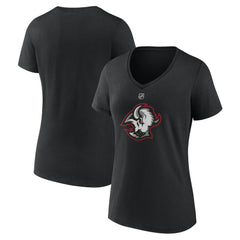 Buffalo Sabres Women's Alternate Logo V-Neck T-Shirt - Black T-shirts