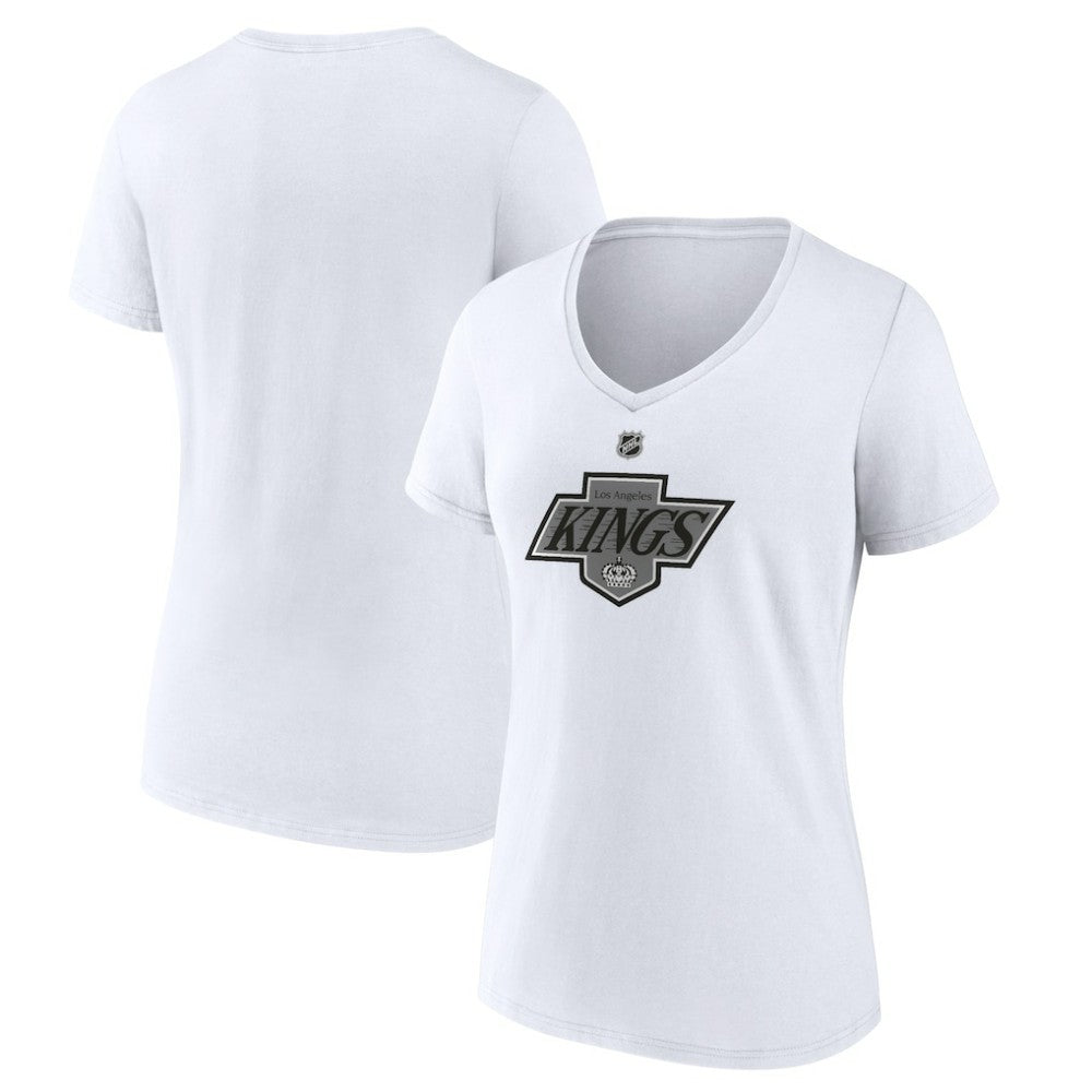 Los Angeles Kings Women's Alternate Logo V-Neck T-Shirt - White T-shirts