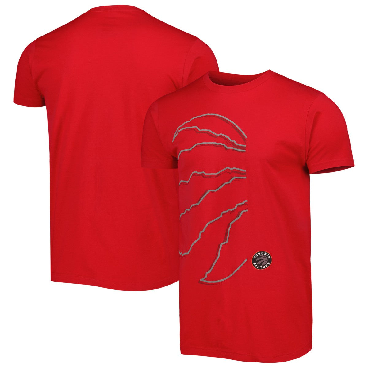 Toronto Raptors Stadium Essentials Unisex Element Logo Pop T-Shirt - Red for sale