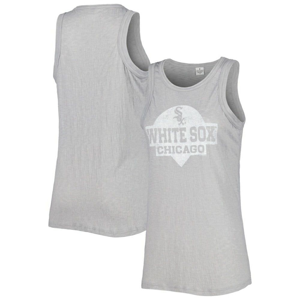Chicago White Sox Soft as a Grape Women's Tri-Blend Tank Top Gray