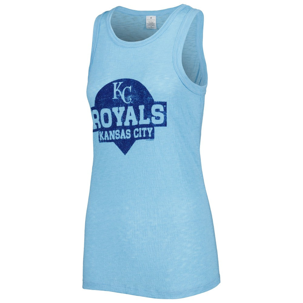 Kansas City Royals Soft as a Grape Women's Tri-Blend Tank Top Royal