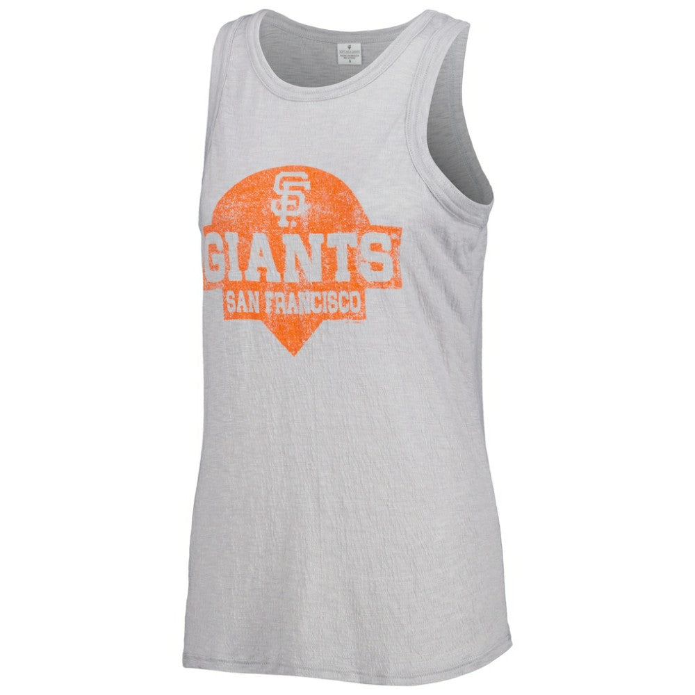 San Francisco Giants Soft as a Grape Women's Tri-Blend Tank Top Gray