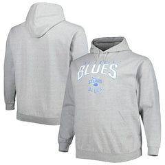St. Louis Blues Fanatics Special Edition 2.0 Big & Tall Wordmark Pullover Hoodie - Heather Gray Hoodies
