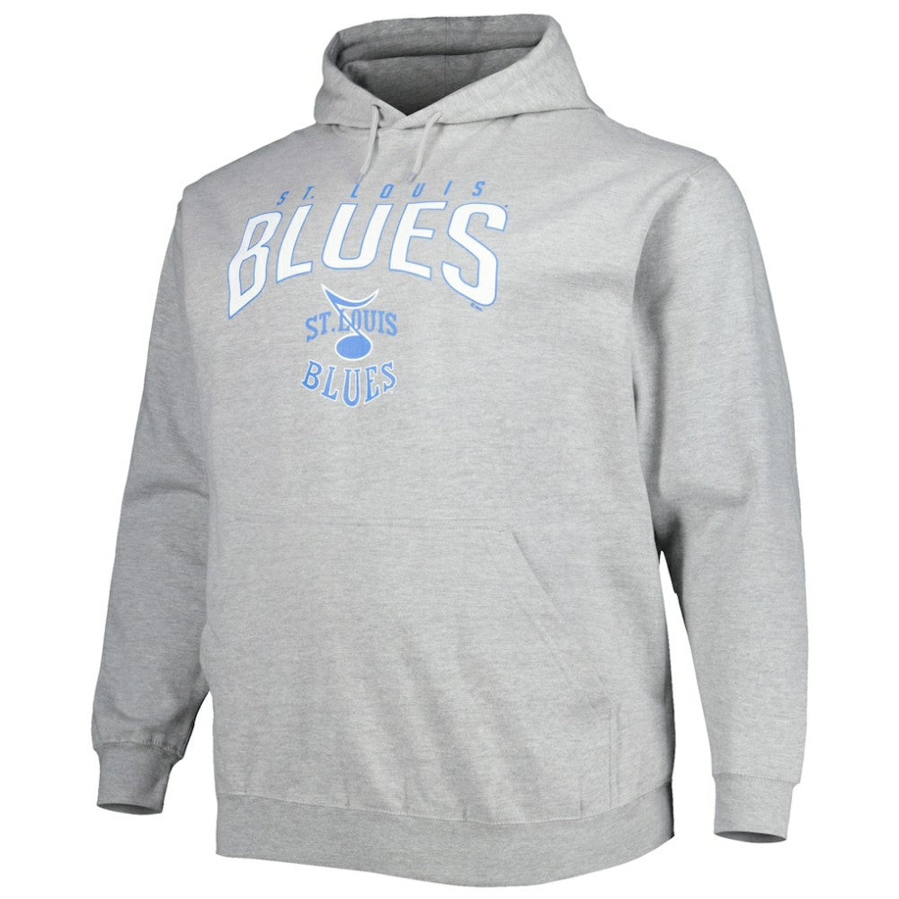 St. Louis Blues Fanatics Special Edition 2.0 Big & Tall Wordmark Pullover Hoodie - Heather Gray Hoodies
